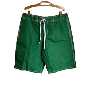 OLD NAVY Men’s Green with Stripes Board Shorts / Size: Medium